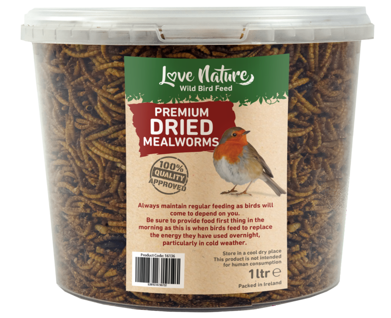 1L Tub Dried Mealworms