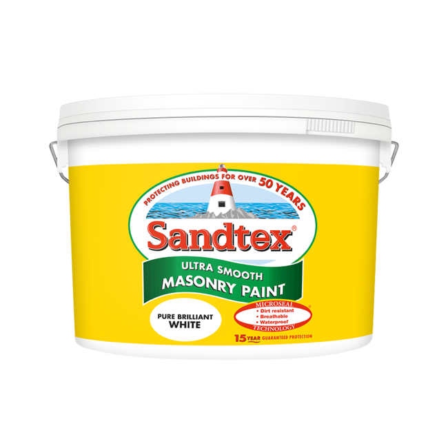 Sandtex Smooth Masonry White 10L