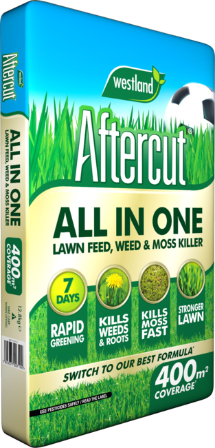 Westland Aftercut All In One Lawn Feed, Weed & Moss Killer - 2 FOR €50