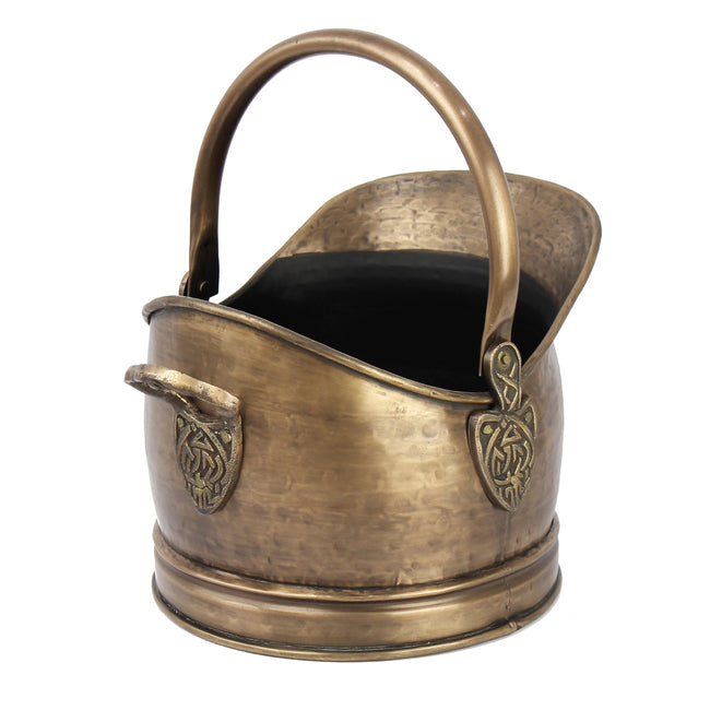 Celtic Antique Brass Bucket