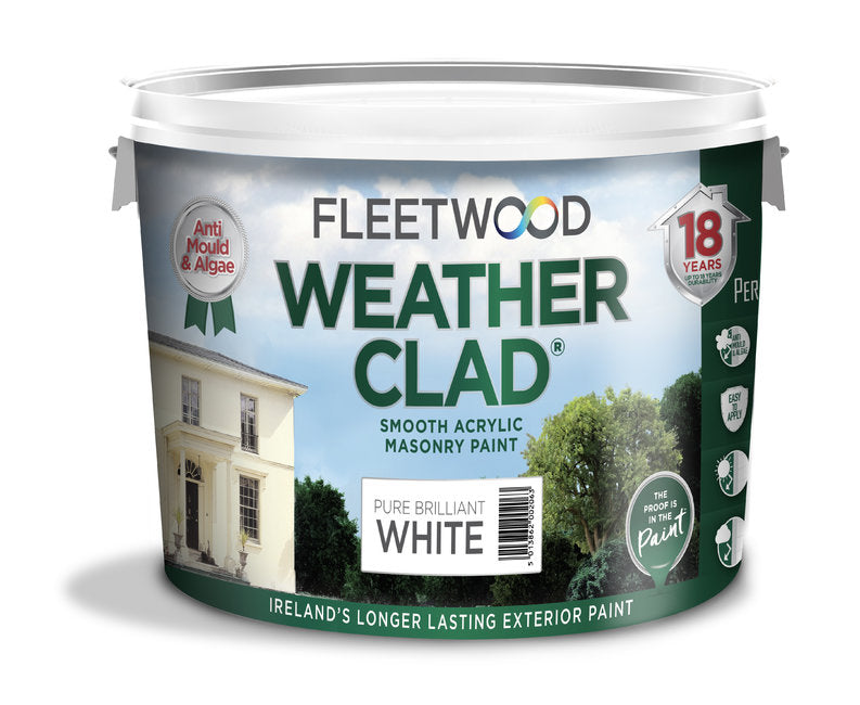 Fleetwood Weather Clad White 9L + 1L Free